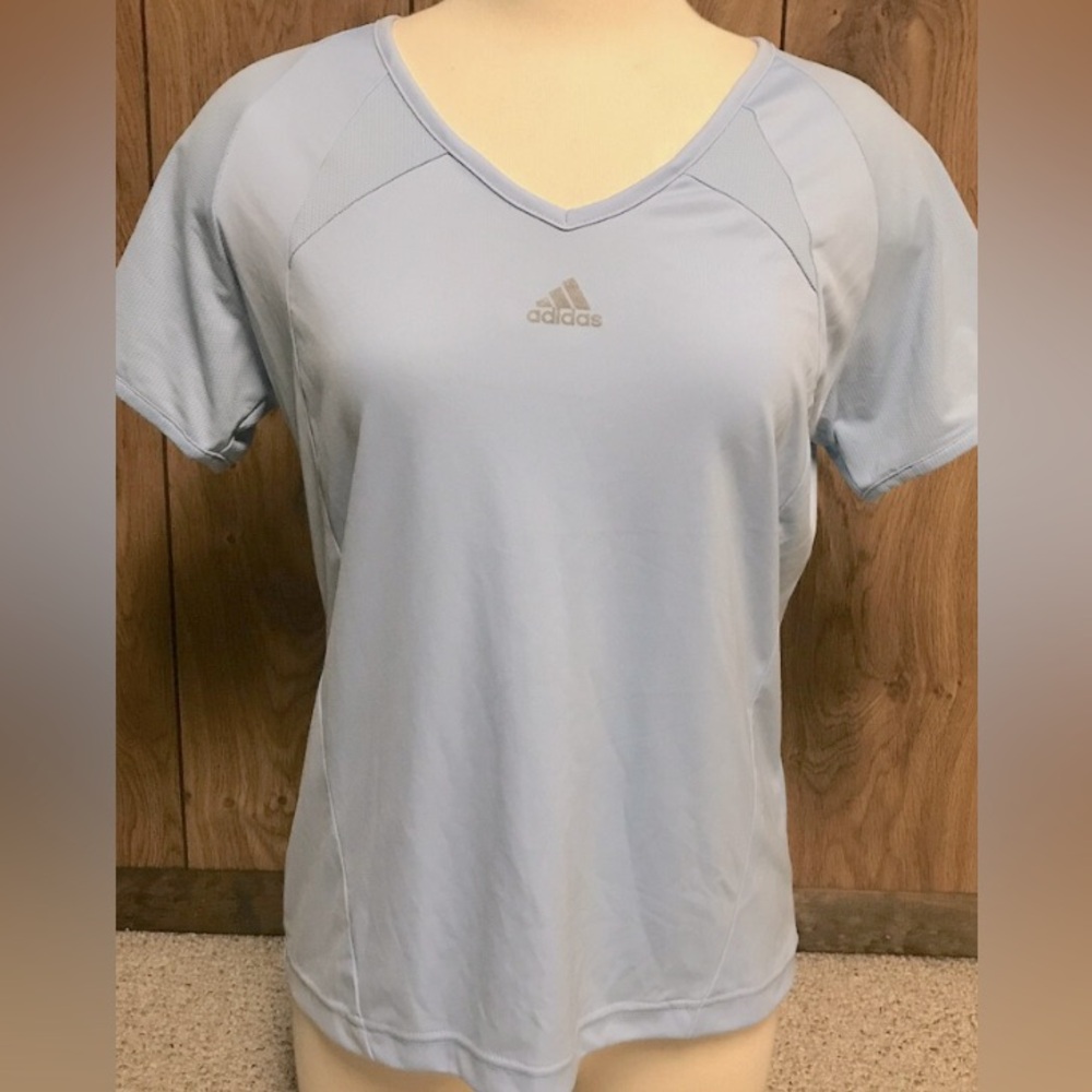 Adidas Women's Sky Blue Short Sleeve Tee